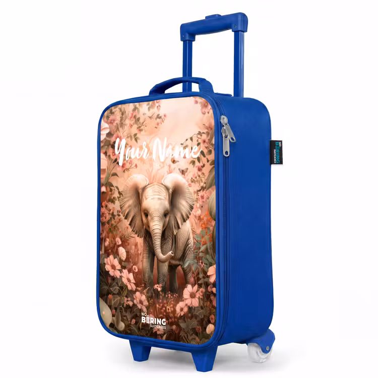 Children's suitcase with name - Blue - Flora flapoor — 5
