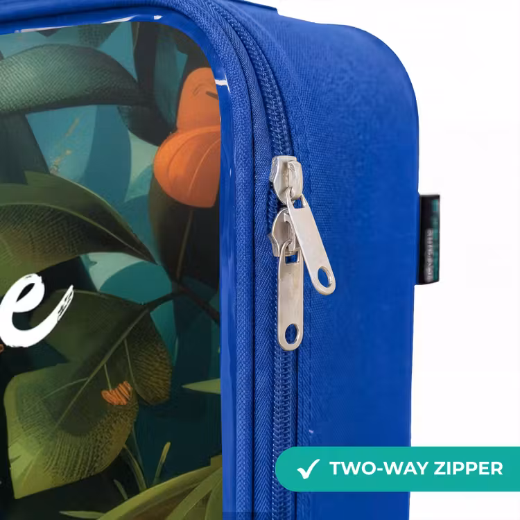 Children's suitcase with name - Blue - Liam leopard — 6