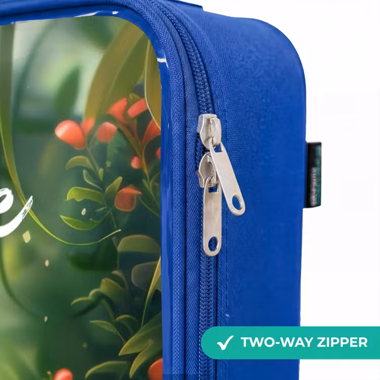 Children's suitcase with name - Blue - Tommy tiger — 6