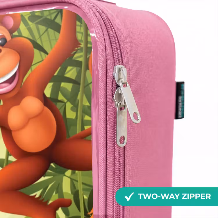 Children's suitcase with name - Pink - Jolly jungle — 4
