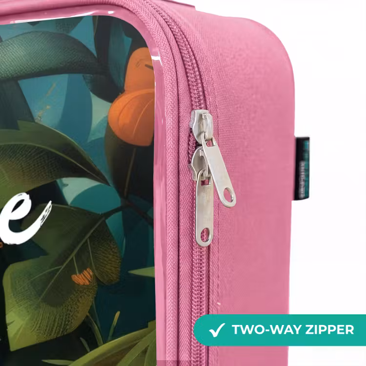Children's suitcase with name - Pink - Liam leopard — 4