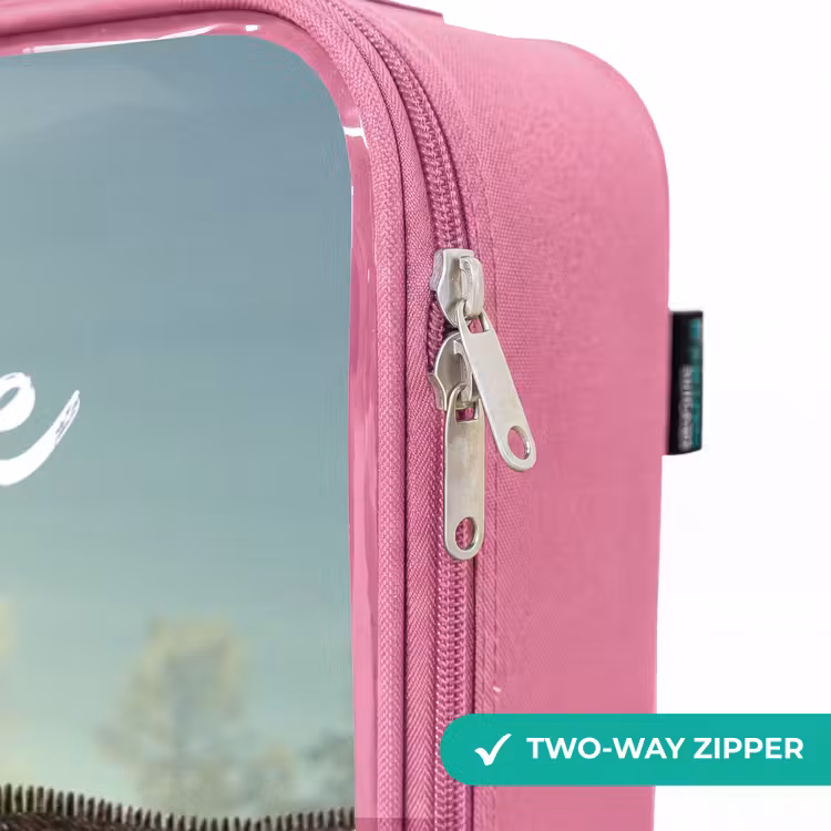 Children's suitcase with name - Pink - Thijs Tyrannosaurus — 4