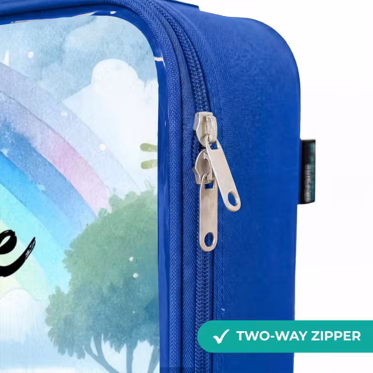 Children's suitcase with name - Blue - Daantje Dino — 6
