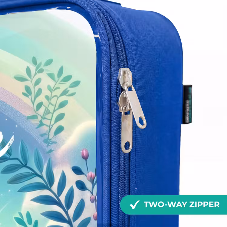 Children's suitcase with name - Blue - Django Dino — 6
