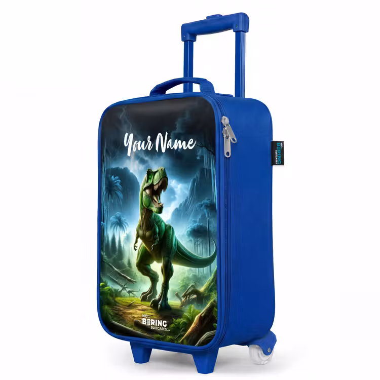 Children's suitcase with name - Blue - Junglosaurus — 5