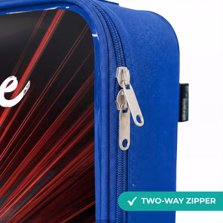 Children's suitcase with name - Blue - Sports car - Blue - Neon - City — 6