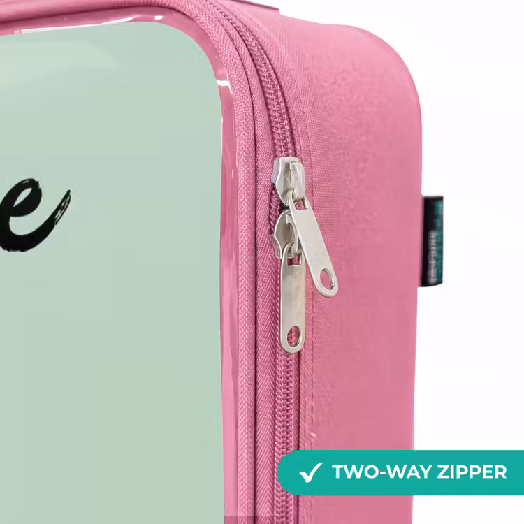 Children's suitcase with name - Pink - Dino - Animal - Green - Orange — 4