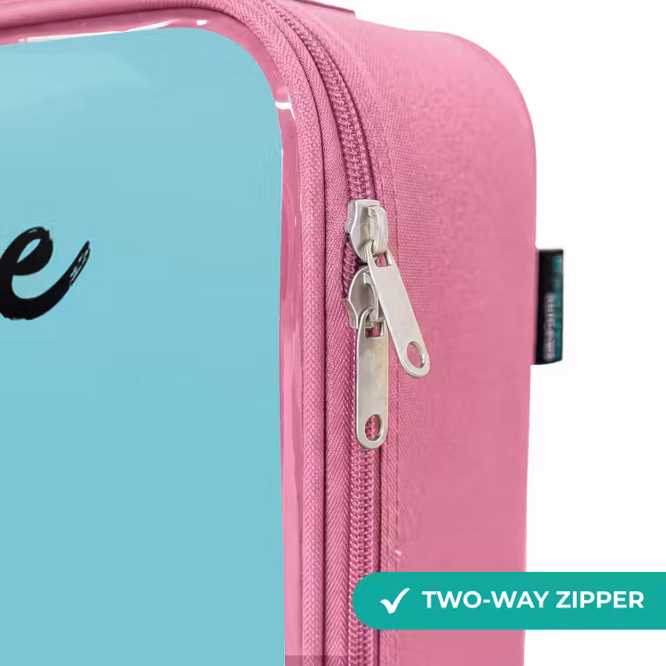 Children's suitcase with name - Pink - Dino - Animal - Sunglasses — 4