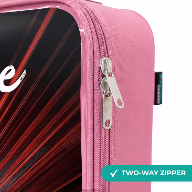 Children's suitcase with name - Pink - Sports car - Blue - Neon - City — 4