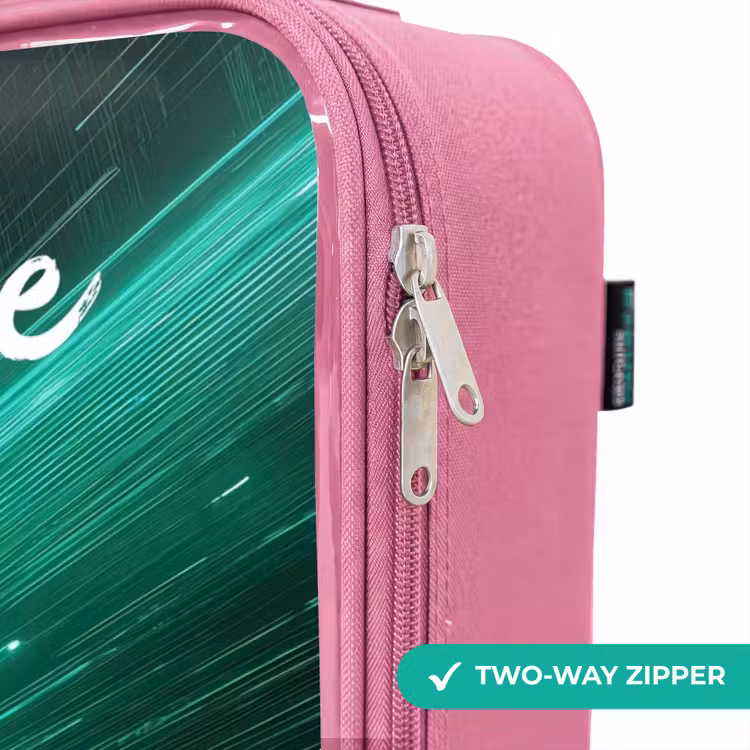 Children's suitcase with name - Pink - Truck - City - Green - Neon — 4