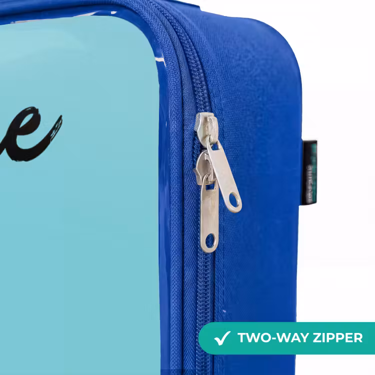 Children's suitcase with name - Blue - Dino - Animal - Sunglasses — 6
