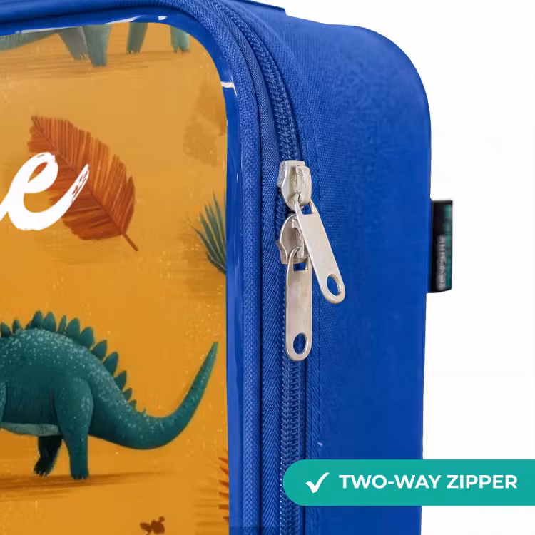 Children's suitcase with name - Blue - Dino - Animals - Pattern — 6