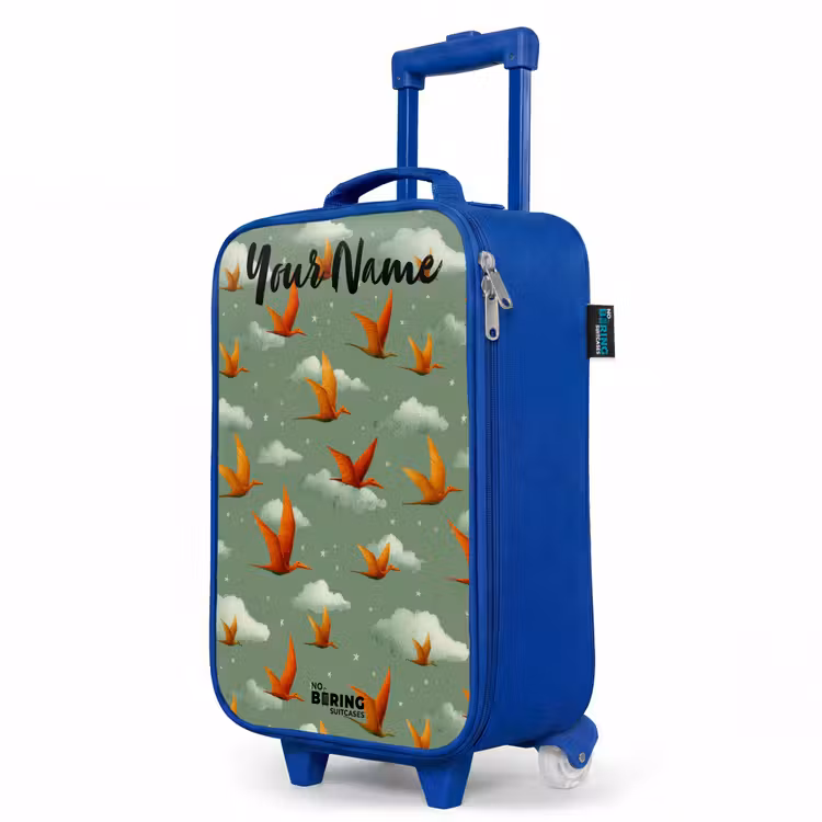 Children's suitcase with name - Blue - Pattern - Dino - Pterosaurs — 5