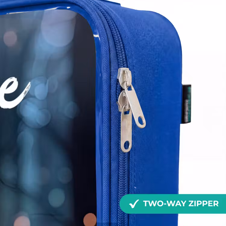 Children's suitcase with name - Blue - Fairy - Forest - Glitters — 6