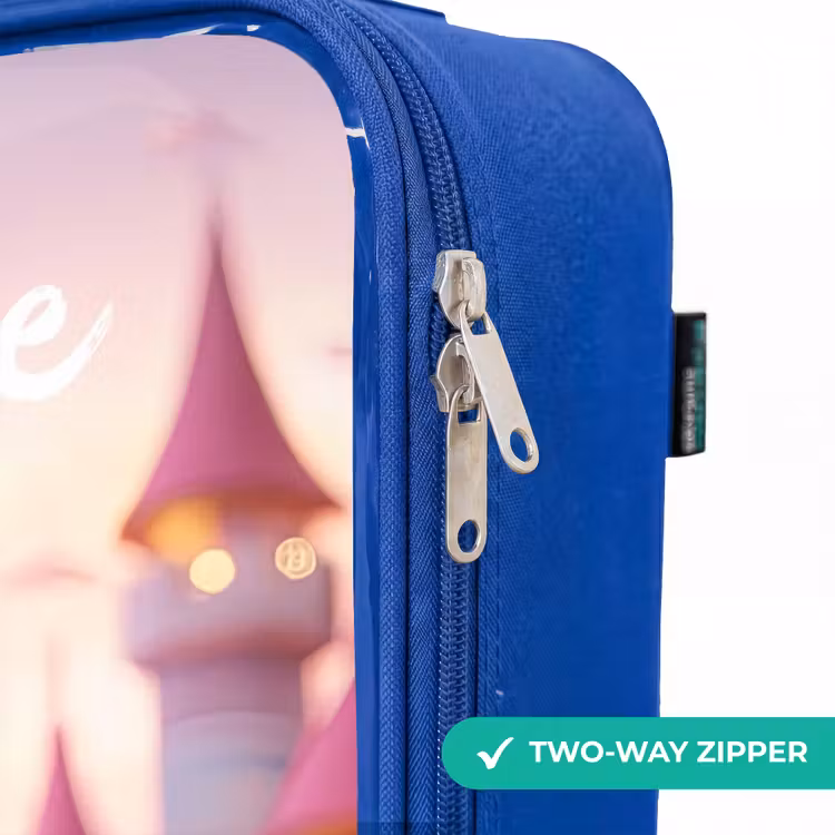 Children's suitcase with name - Blue - Princess - Pink - Castle — 6