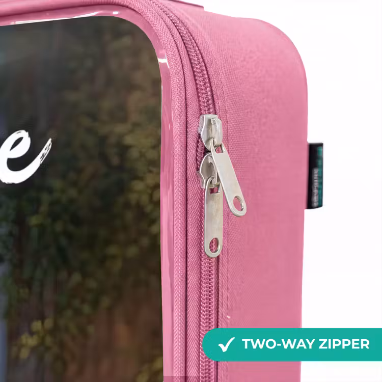 Children's suitcase with name - Pink - Bear - Butterflies - Forest - Fairy — 4