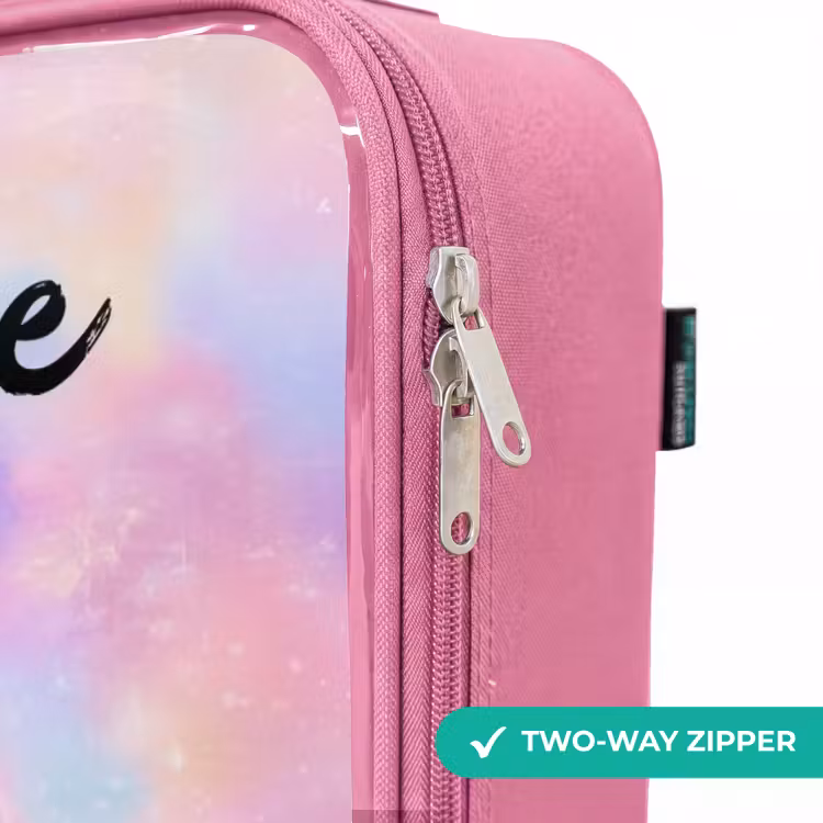 Children's suitcase with name - Pink - Girl - Unicorn - Pink — 4