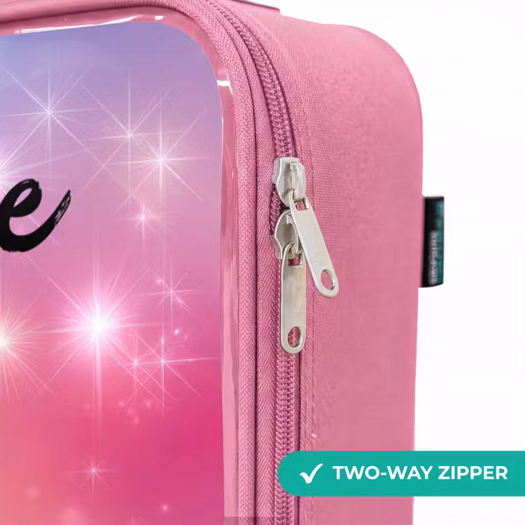 Children's suitcase with name - Pink - Stars - Abstract - Colors — 4