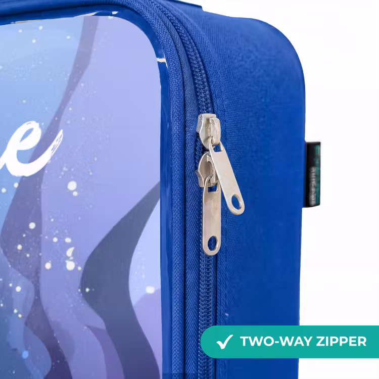 Children's suitcase with name - Blue - Mermaid - Underwater - Purple - Blue — 6