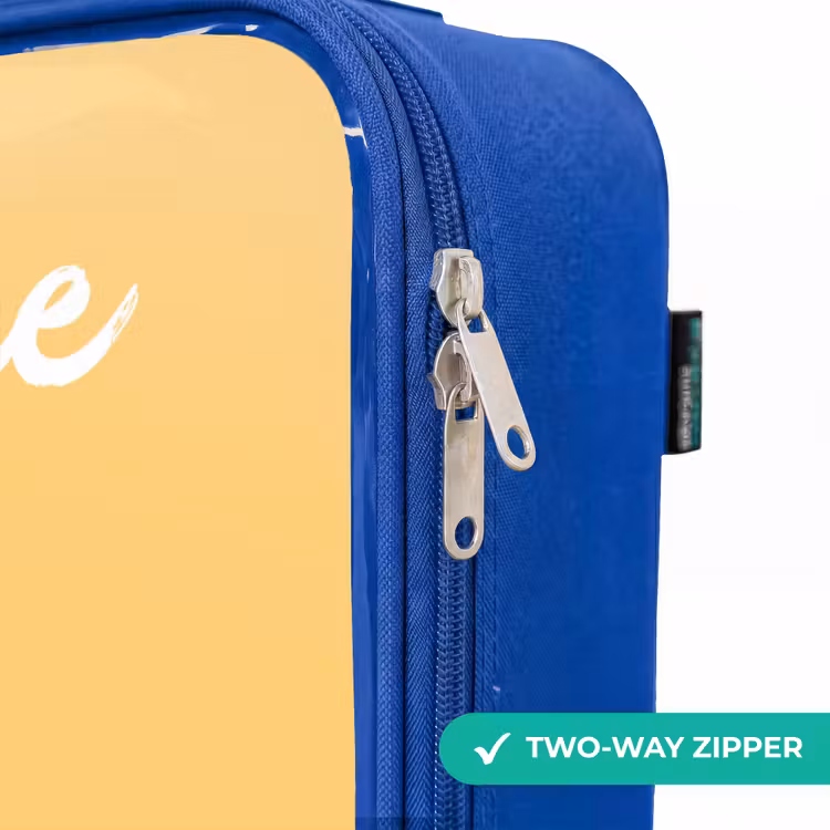 Children's suitcase with name - Blue - Panda - Step - Yellow — 6