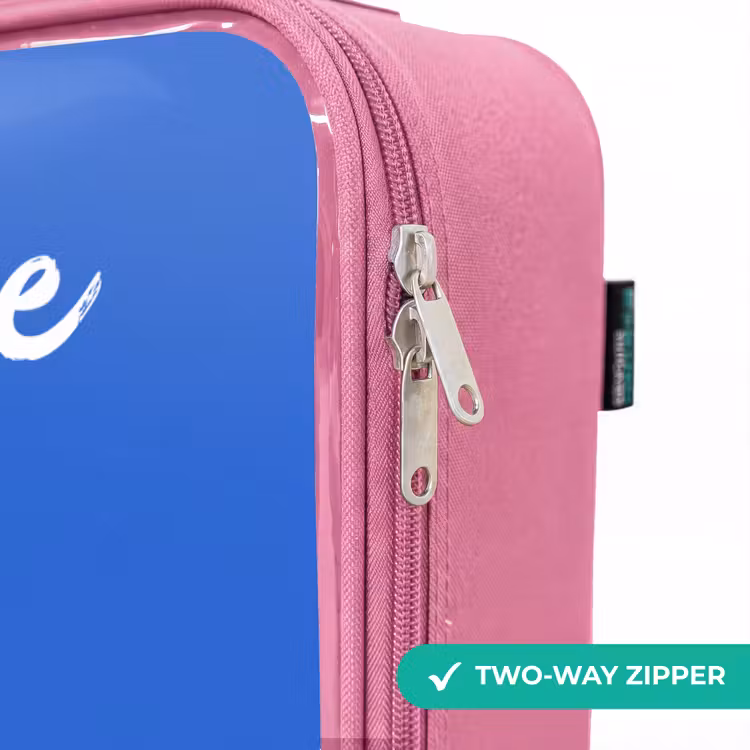 Children's suitcase with name - Pink - Tiger - Swimming Band - Water — 4