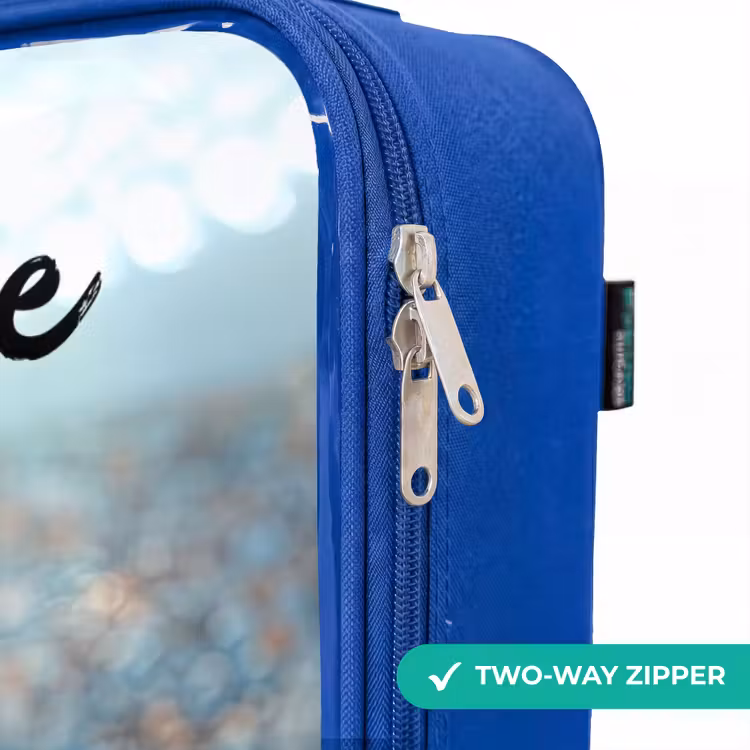 Children's suitcase with name - Blue - Boy - Stadium - Soccer - Sunlight — 6