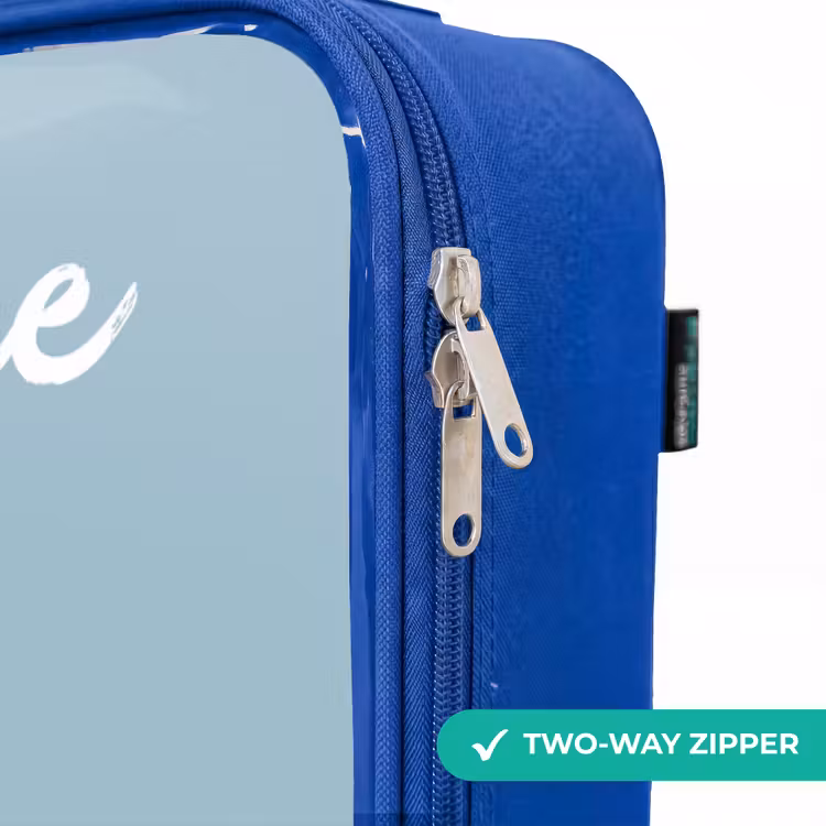 Children's suitcase with name - Blue - Fox - Airplane - Flies — 6