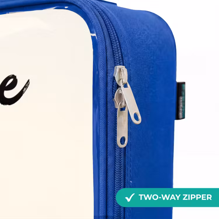 Children's suitcase with name - Blue - Dump truck - Signed - Yellow — 6