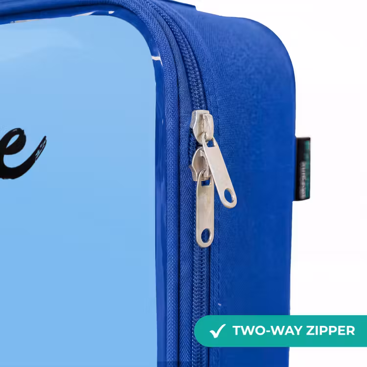 Children's suitcase with name - Blue - Kawai - Bird - Blue — 6