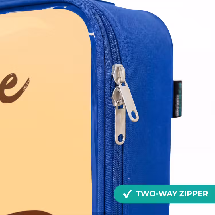 Children's suitcase with name - Blue - Kawai - Cow - Brown — 6