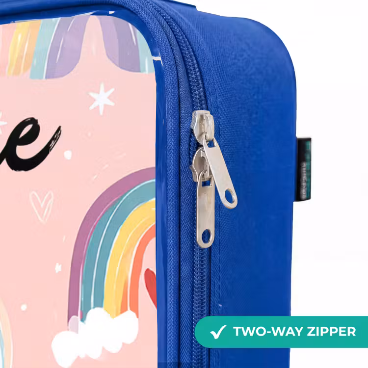 Children's suitcase with name - Blue - Rainbow - Pattern - Pastel — 6