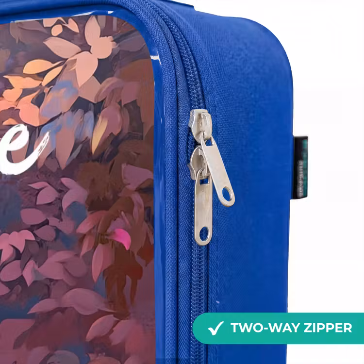 Children's suitcase with name - Blue - Horse - Flowers - Purple - Butterfly — 6
