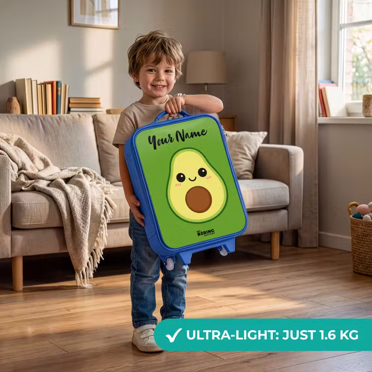 Children's suitcase with name - Blue - Kawai - Avocado - Green — 3