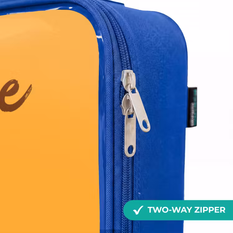 Children's suitcase with name - Blue - Kawai - Tiger - Orange — 6