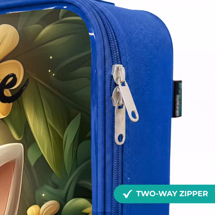 Children's suitcase with name - Blue - Rabbit - Sunlight - Fairytale - Butterfly — 6