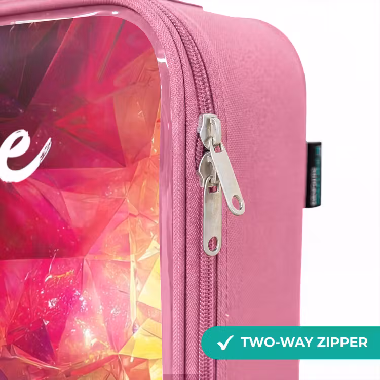 Children's suitcase with name - Pink - Symbols - Game - Colorful — 4