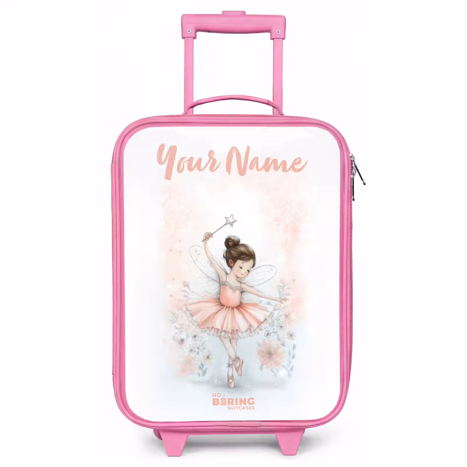Children's suitcase with name - Pink - Ballerina - Elf - Fairy — 1