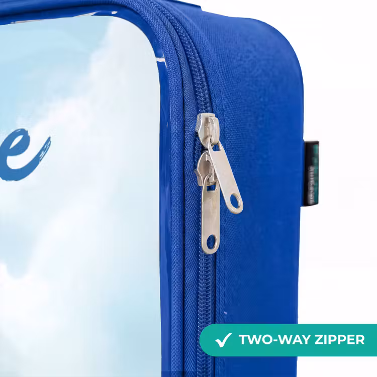 Children's suitcase with name - Blue - Soccer - Dino - Sports — 6