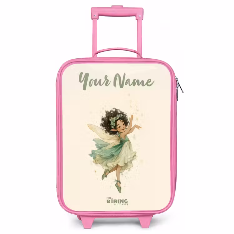 Children's suitcase with name - Pink - Dancing forest fairy — 1