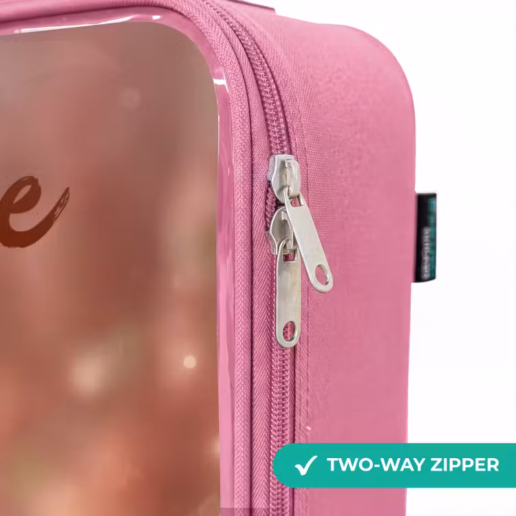 Children's suitcase with name - Pink - Fairy with daisies — 4