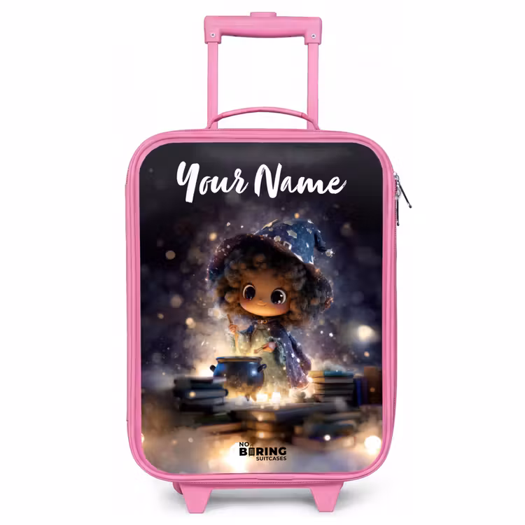 Children's suitcase with name - Pink - Magical Night of Magic — 1