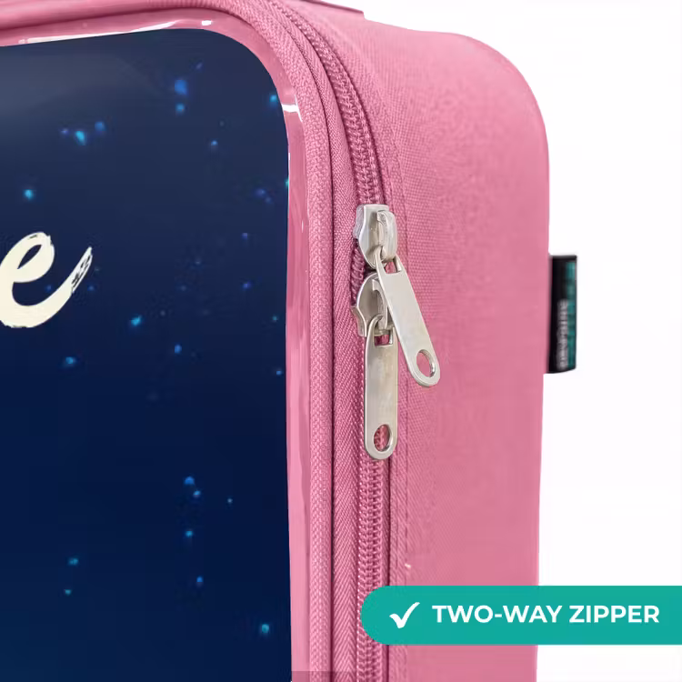 Children's suitcase with name - Pink - Witch in Moonlight Flight — 4