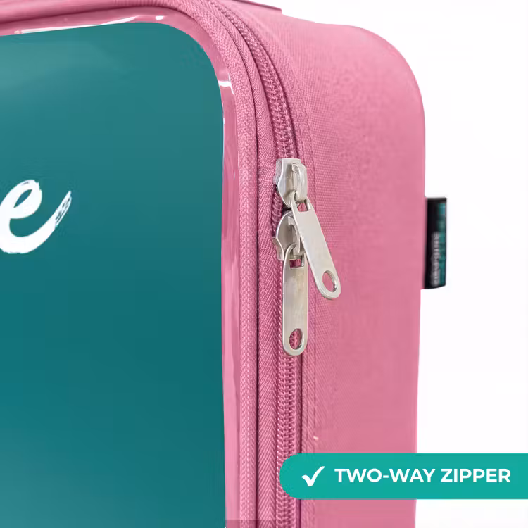 Children's suitcase with name - Pink - Hamster - Carrot - Animal — 4
