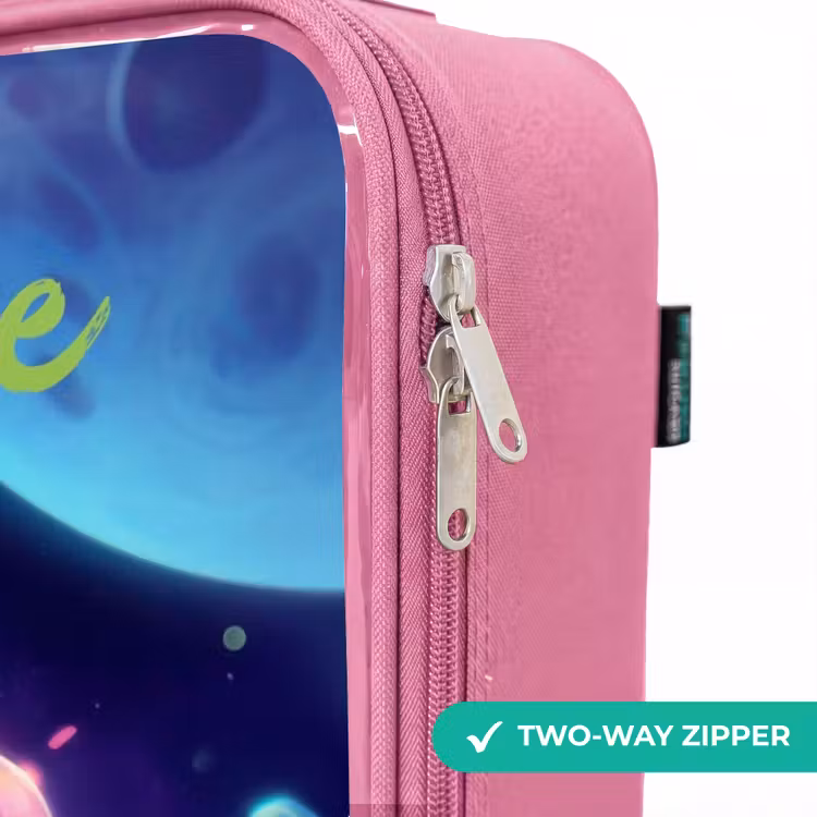 Children's suitcase with name - Pink - Merry Meeting in Space — 4