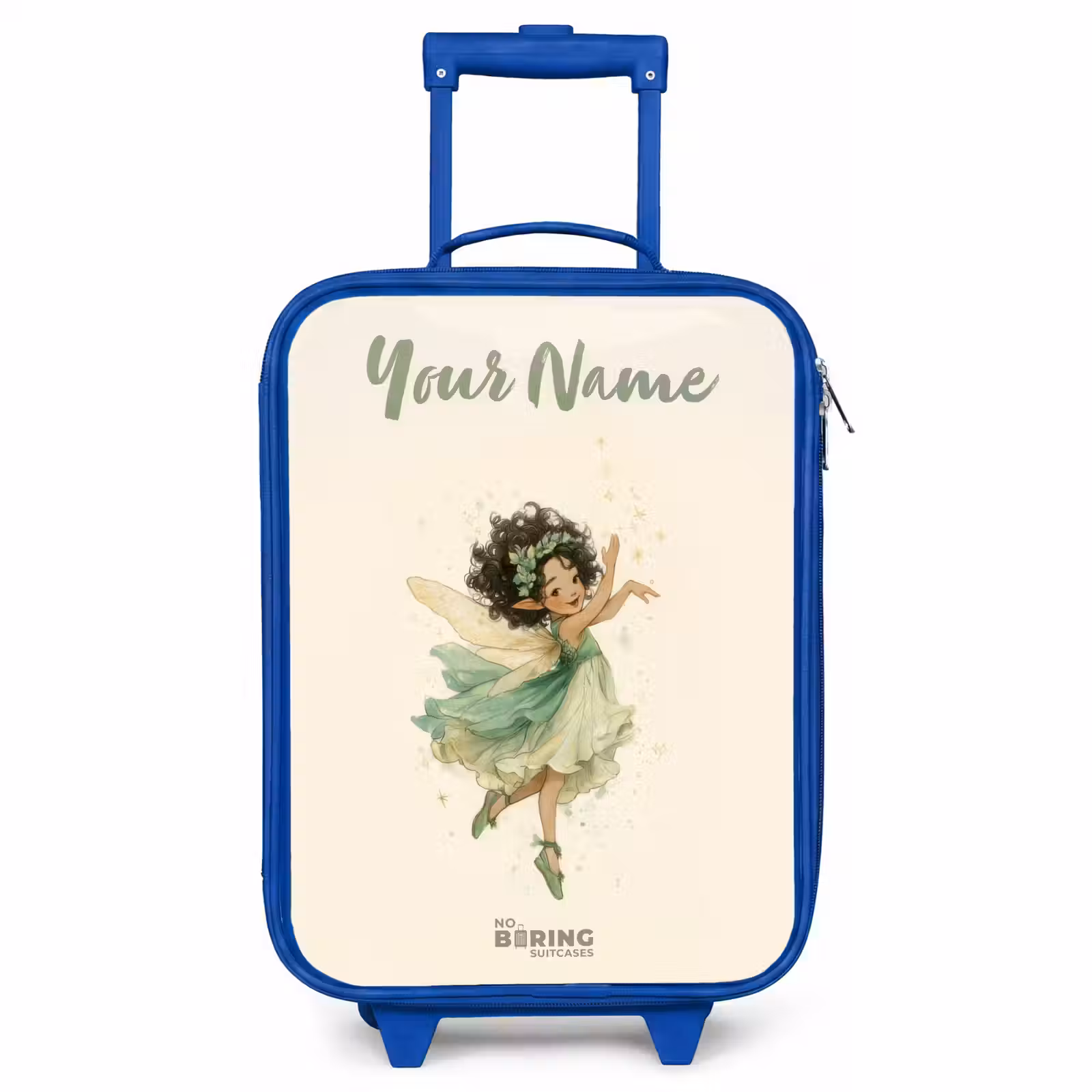 Children's suitcase with name - Blue - Dancing forest fairy — 1