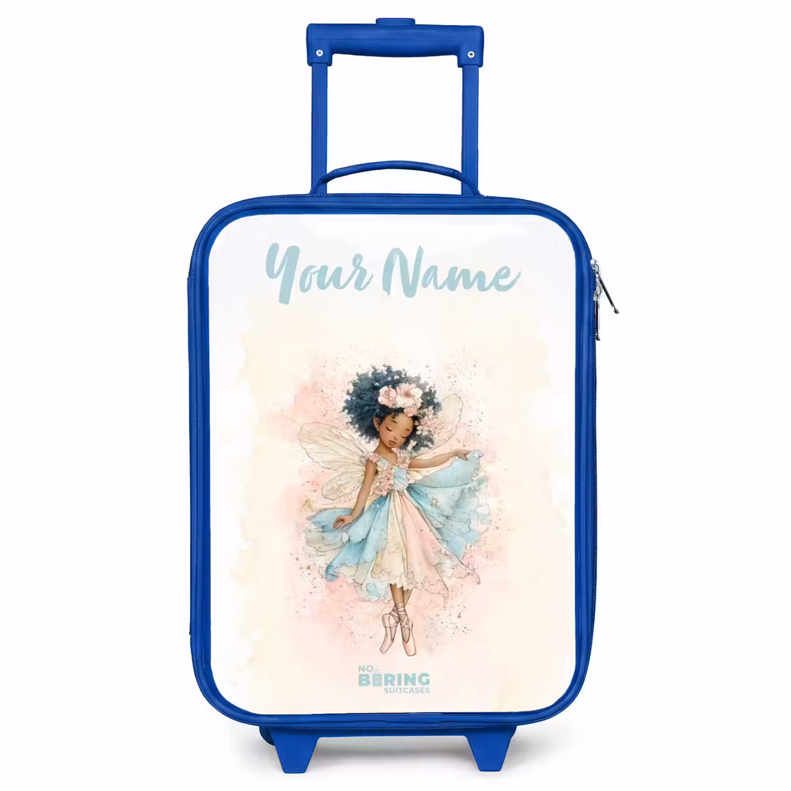 Children's suitcase with name - Blue - Elf - Ballet - Colorful — 1