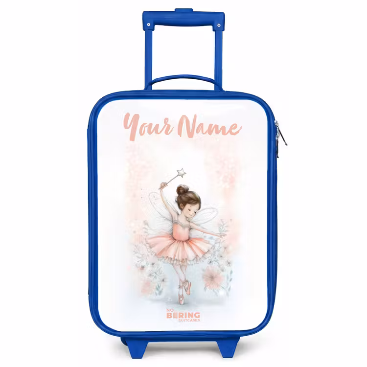Children's suitcase with name - Blue - Ballerina - Elf - Fairy — 1