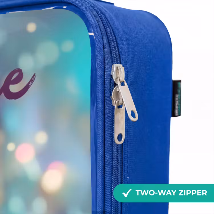 Children's suitcase with name - Blue - Fairy - Elf - Rainbow — 6