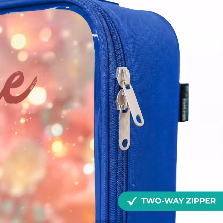 Children's suitcase with name - Blue - Flower fairy in pink fairy world — 6