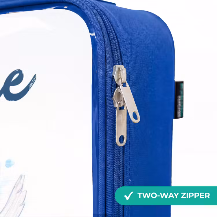 Children's suitcase with name - Blue - Flying fairy in shades of blue — 6